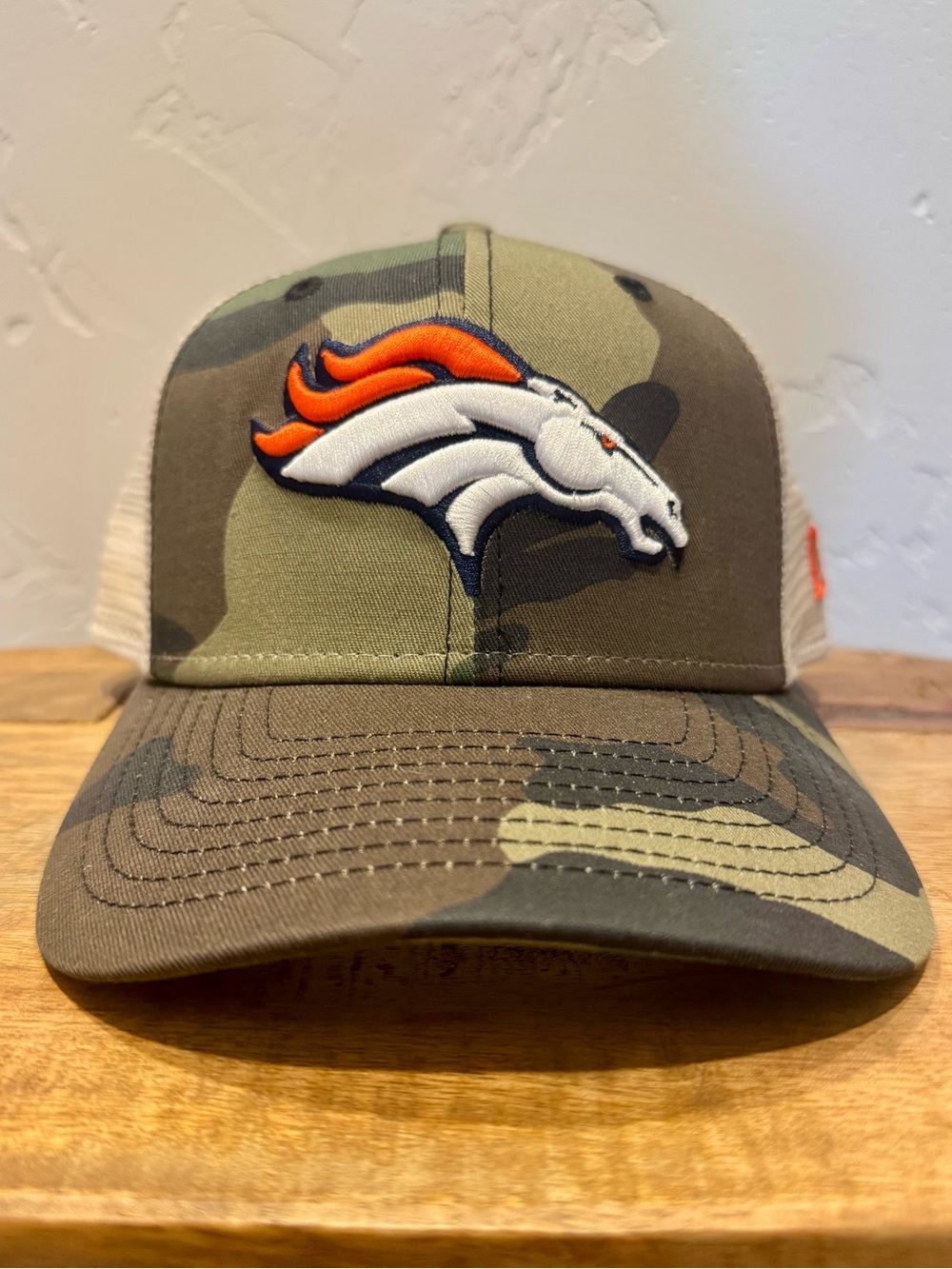 New Era Denver Broncos Camo Trucker Hat